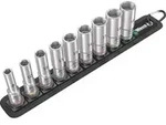 Steckschl&uuml;sseleinsatz-Satz Belt B Deep 1, 3/8"-Antrieb, 9-teilig