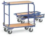Klappwagen KW 4, 2 Ebenen, Ladefl&auml;che Holzwerkstoff, Tragkraft 250kg - blau