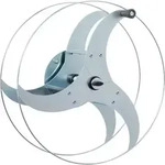 Wandschlauchhalter Turbo - silber