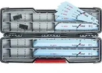 20-tlg. S&auml;bels&auml;geblatt-Set, ToughBox f&uuml;r Metal - wei&szlig;/blau