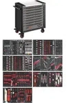 VIGOR Werkstattwagen Series XL ∙ Edelstahl-Arbeitsplatte ∙ mit Sortiment ∙