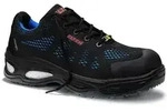 Sicherheitshalbschuh LOGAN blue Low ESD S1, Gr. 47 - schwarz - 47