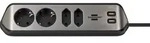 brennenstuhl&reg;estilo Ecksteckdosenleiste mit USB-Ladefunktion 4-fach 2x Schutzkontakt