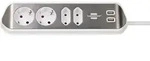 brennenstuhl&reg;estilo Ecksteckdosenleiste mit USB-Ladefunktion 4-fach 2x Schutzkontakt
