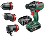 Akku-Bohrschrauber AdvancedDrill 18, 2 x Akku 18V 2.5Ah, Winkel-/Exzenteraufsatz