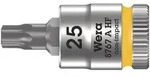 Schraubendreher-Einsatz 1/4" 8767 A HF mit R&auml;ndel, f&uuml;r TORX&reg; T25 x 28mm - gelb