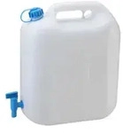 Wasserkan. 22l Ablassh. HDPE nat. bruchsi 190x415x440mm Gew.38mm