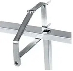 Leiterhalter abschlie&szlig;bar, klappbar Stahl, verzinkt silber - silber
