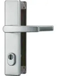 HT-Schutz-Dr&uuml;ckergarnitur,Langsch. HLZS814,Profilzylinder gelocht,E92,Aluminium