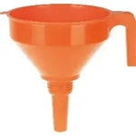 Trichter Poly&auml;thylen mit Rand mit Sieb 160mm 1,2l - orange
