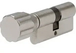 Profil-Knaufzylinder,ECK660,BLZ35/K35,10-stiftig, gl.,Messing matt Nickel Pearl