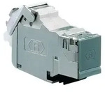 Modular-Buchse Cat6A RJ45 26-22AWG si Feldkonf geschirmt Schneidklemm