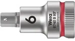 8740 B HF Zyklop Bitnuss 3/8", Haltefunktion f&uuml;r Innensechskant, 6 x 35mm - rot