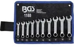 Maul-Ringschl&uuml;ssel-Satz extra kurz SW 10 - 19mm 10-teilig