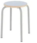 PARIS Hocker &ndash; Modernes Design mit Stahlrohrgestell taupe