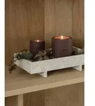 Abento Marmor Tablett cloud H 7,5 30 x 18cm