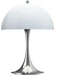 Panthella 250 tragbare Tischleuchte Chrom Opal Blue Grey