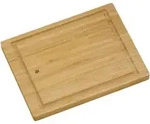 Bambus Schneidebrett mit Saftrille &ndash; beidseitig verwendbar 26 x 20 cm