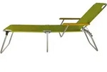 Dreibeinliege Fiam Amigo 40+ mit Armlehne, pistazie