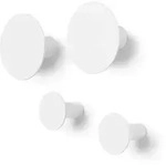 Ponto 4er Set Wandhaken - Polystone Design Lily White