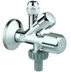 GROHE Original WAS Kombi-Eckventil 22036, selbstdichtendes Anschlussgewinde, Wan...