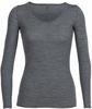 Icebreaker 103194004M, Icebreaker Siren Sweetheart Merino Long Sleeve Base Layer Grau