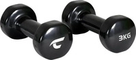 christopeit sport Vinyl Hanteln "Beauty Bells", 2 x 3 kg schwarz