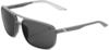 100% Konnor Aviator square - Smoke Lens Sonnenbrille | soft tact dark Haze