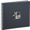 Hama Fine Art grau 28x24 cm, Spiralalbum mit 50 weißen