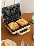 CREATE Sandwichmaker ''Studio Double'' in Creme - 800 W