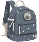 L&auml;ssig Rucksack "Happy Prints" in Dunkelblau - (B)24,5 x (H)27 x (T)15,5 cm