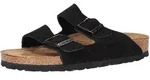 Birkenstock Leder-Pantoletten "Arizona" in Schwarz - Weite S - 36