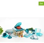 Nicer Dicer 23tlg. Set: Schneider "Nicer Dicer Chef Professional" in Petrol