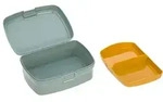 L&auml;ssig Lunchbox ''Adventure Bus'' in Grau - (B)17,7 x (H)7,3 x (T)13,4 cm