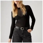 Levi's Leder-G&uuml;rtel in Schwarz - 70