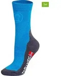 Trollkids 2er-Set: Trekkingsocken "Mid Cut Socks II" in Blau - 35-38