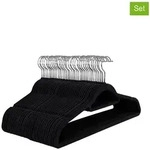 SONGMICS 50er-Set: Kleiderb&uuml;gel in Schwarz (B)43,5 x (H)22,5 cm