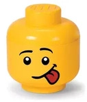 LEGO Aufbewahrungsbox "Silly" in Gelb - (H)18,5 x &Oslash; 16 cm