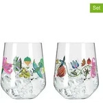 RITZENHOFF 2er-Set: Gingl&auml;ser ''Botanic Lights'' in Pink - 710 ml