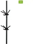 Wenko 2er-Set: Dreierhaken "Herkules" in Schwarz - (B)29 x (H)12,5 x (T)15 cm