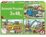 Schmidt Spiele 3x 48tlg. Puzzle "Meine liebsten Baustellenfahrzeuge" - ab 4...