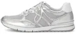 Gabor Leder-Sneakers in Silber - 37