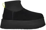 UGG Leder-Boots "Classic Mini Dipper" in Schwarz - 38