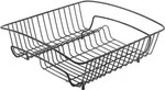 metaltex Abtropfgestell ''Rocky'' in Schwarz - (B)40 x (H)14 x (T)37 cm