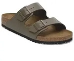 Birkenstock Leder-Pantoletten "Arizona" in Braun - 41