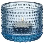 iittala Windlicht ''Kastehelmi'' in Blau - (H)8 cm