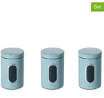 Echtwerk 3er-Set: Vorratsdosen in Hellblau - 1,4 l