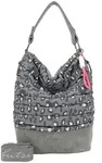 Fritzi aus Preu&szlig;en Schultertasche "Olga" in Grau - (B)27 x (H)37 x (T)17 cm