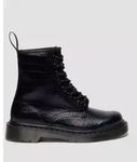 Dr. Martens Leder-Boots "1460 Croco" in Schwarz - 36