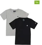 Champion 2er Set: Shirts in Schwarz - 146/152